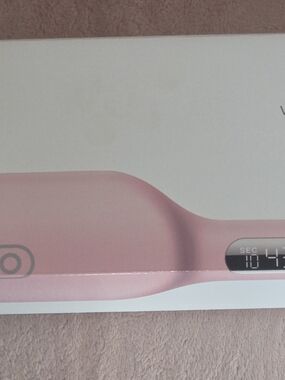 Pink Digital Hair Straightener Brush for Women